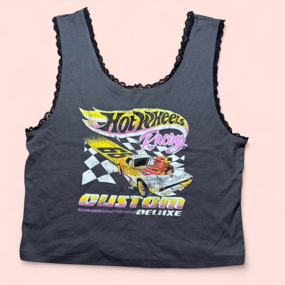 Hot Wheels Racing Women's Black Tank Top